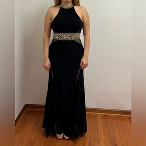 Mac Duggal Black Gown Size 8